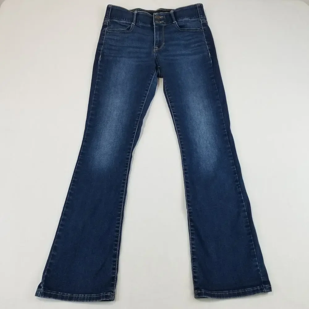 Apt 9 Jeans Womens Size 8 Tummy Control Bootcut Dark Wash Mid Rise